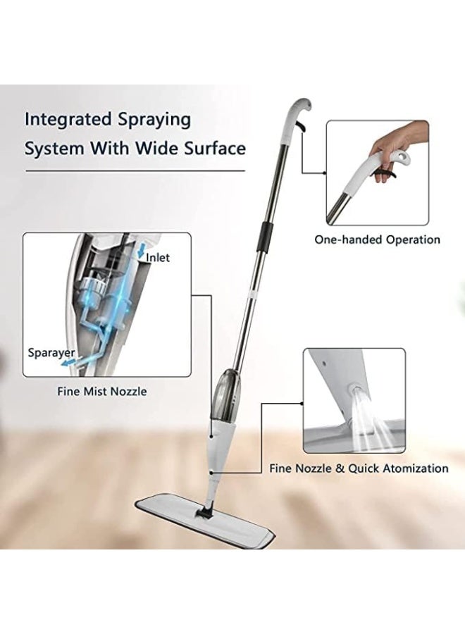 Floor mop with spray for polishing and sanitizing ceramic tiles - Image 3